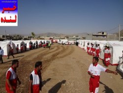 مانور بزرگ اسکان و آوار برداري در شهرستان لنده