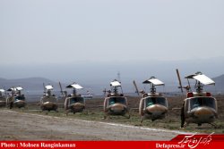 تمرین جمعی بالگردهای هوانیروز در آسمان تهران,chaharfasl.ir