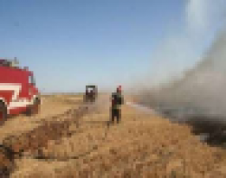 آتش سوزي 40هكتاري مزارع كشاورزي و منابع طبيعي در دهستان چهارراه آل طيب شهرستان لنده