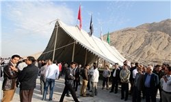 برپایی خیمه عزا توسط دانش‌آموزان چرام در تاسوعای حسینی + تصاویر