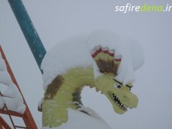 اژدهای سی سخت برف گیر شد+تصویر