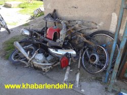 متلاشی شدن باند سرقت موتورسیکلت درشهرستان لنده+تصاویر