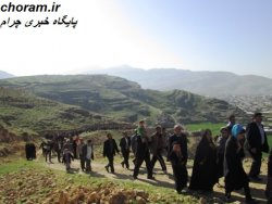  پیاده روی خانوادگی در چرام به روایت تصویر